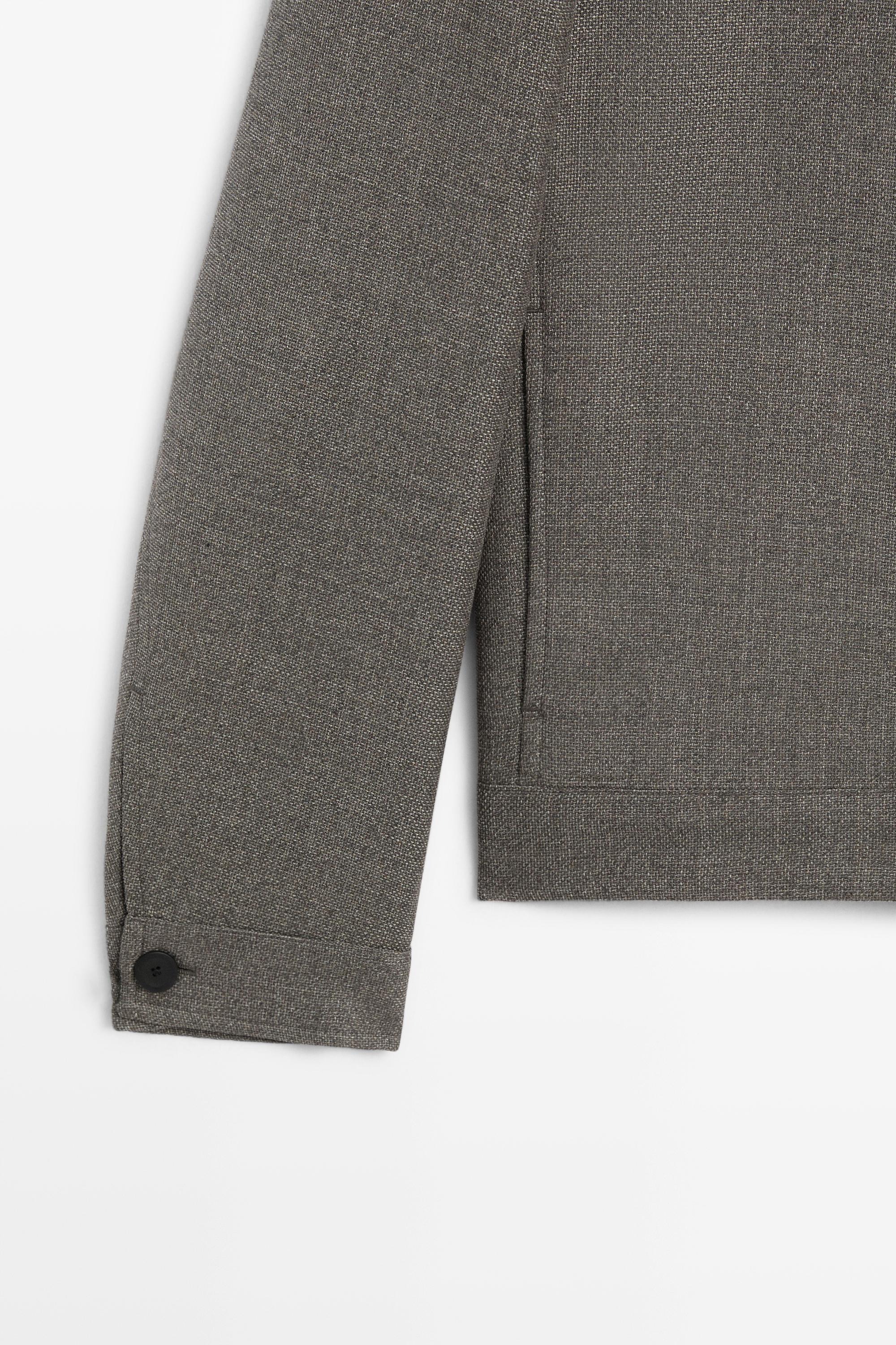 Blouson structuré 100 % laine